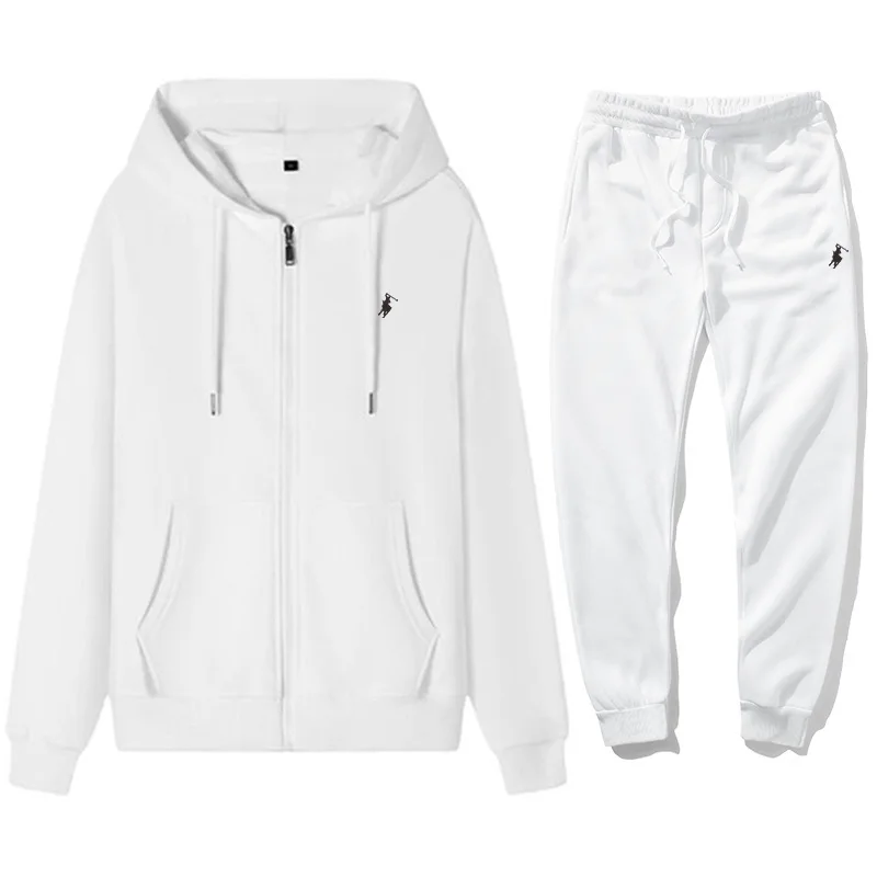 Classic brand men's and women's Zipper Hoodies Pants Sets Pullovers Jackets Sports Velvet Long Sleeved waterproof jacket cycling jacket