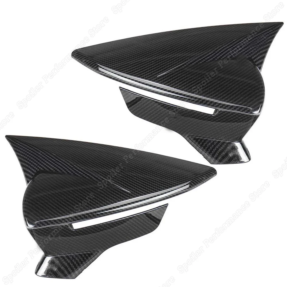 Pair Gloss Black Rear View Mirror Covers Caps For Seat ibiza V MK5 KJ1 KJG Hatchback 2017-2021 Side Wing Mirror Case Accessories