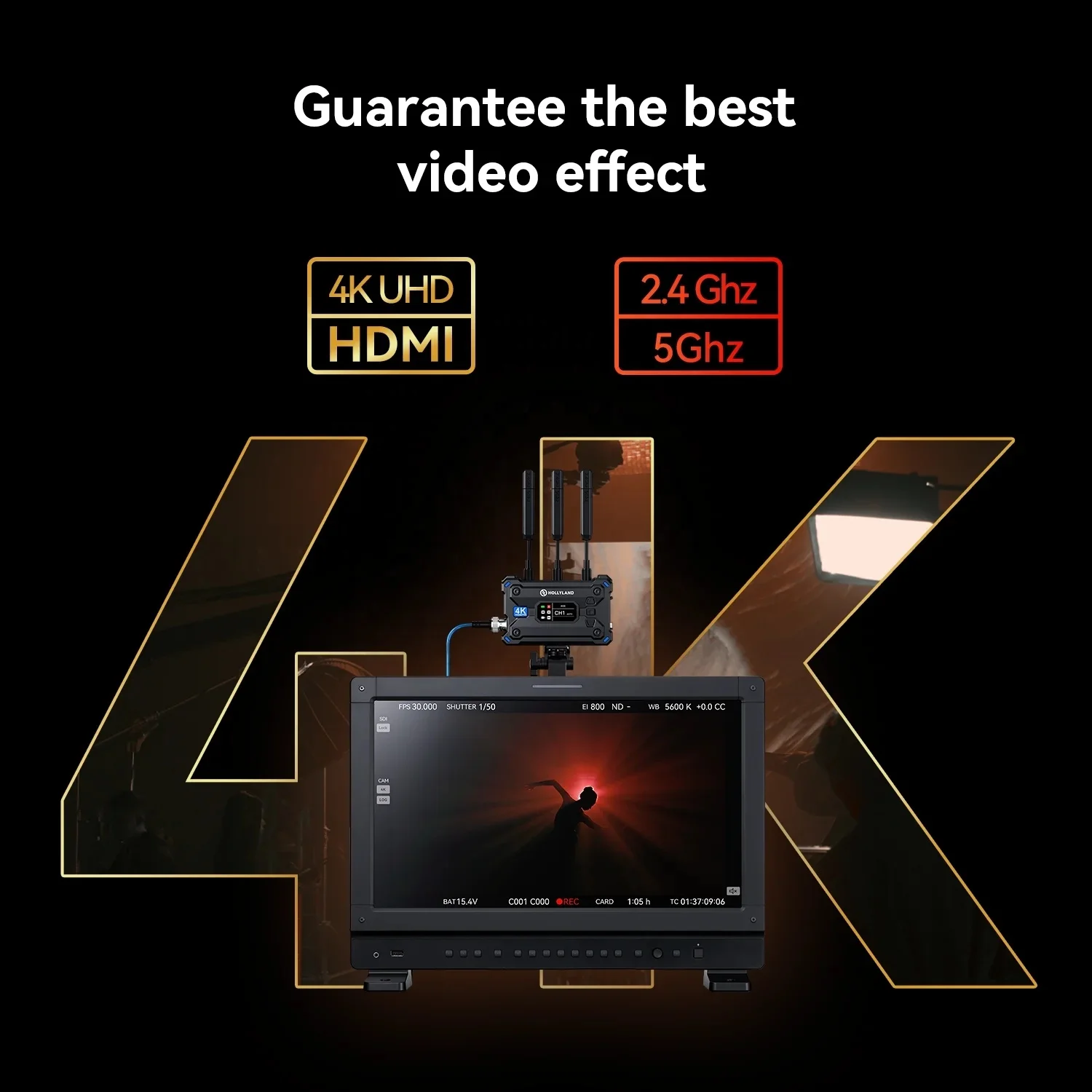 Pyro Wireless Video Transmission System 4K30 1080p60 1300 Feet Los Angeles Range 50 Ms Latency UVC Live Stream