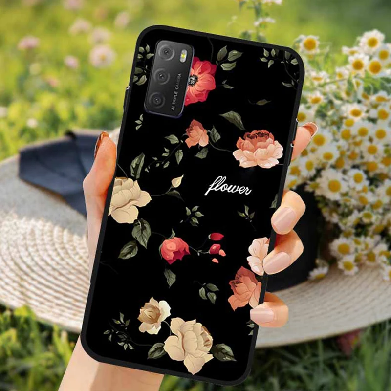 3D Soft TPU Floral Embossed Silicone Phone Case - Elegant Flower Design Back Cover