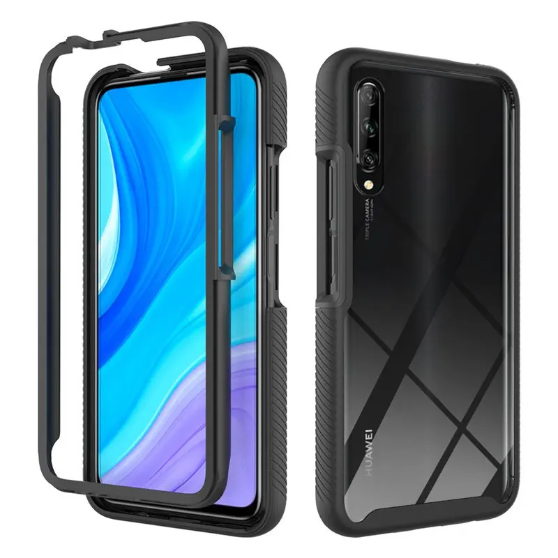 Huawei Y9S STK L21 LX3 L22 Case Dual Layer Silicone TPU Bumper