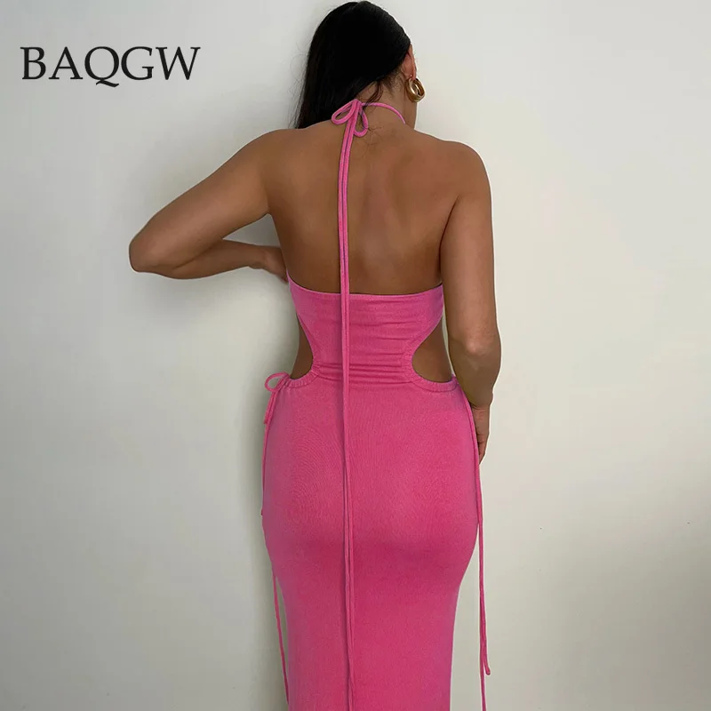 Vestido largo con espalda descubierta para mujer AliExpress