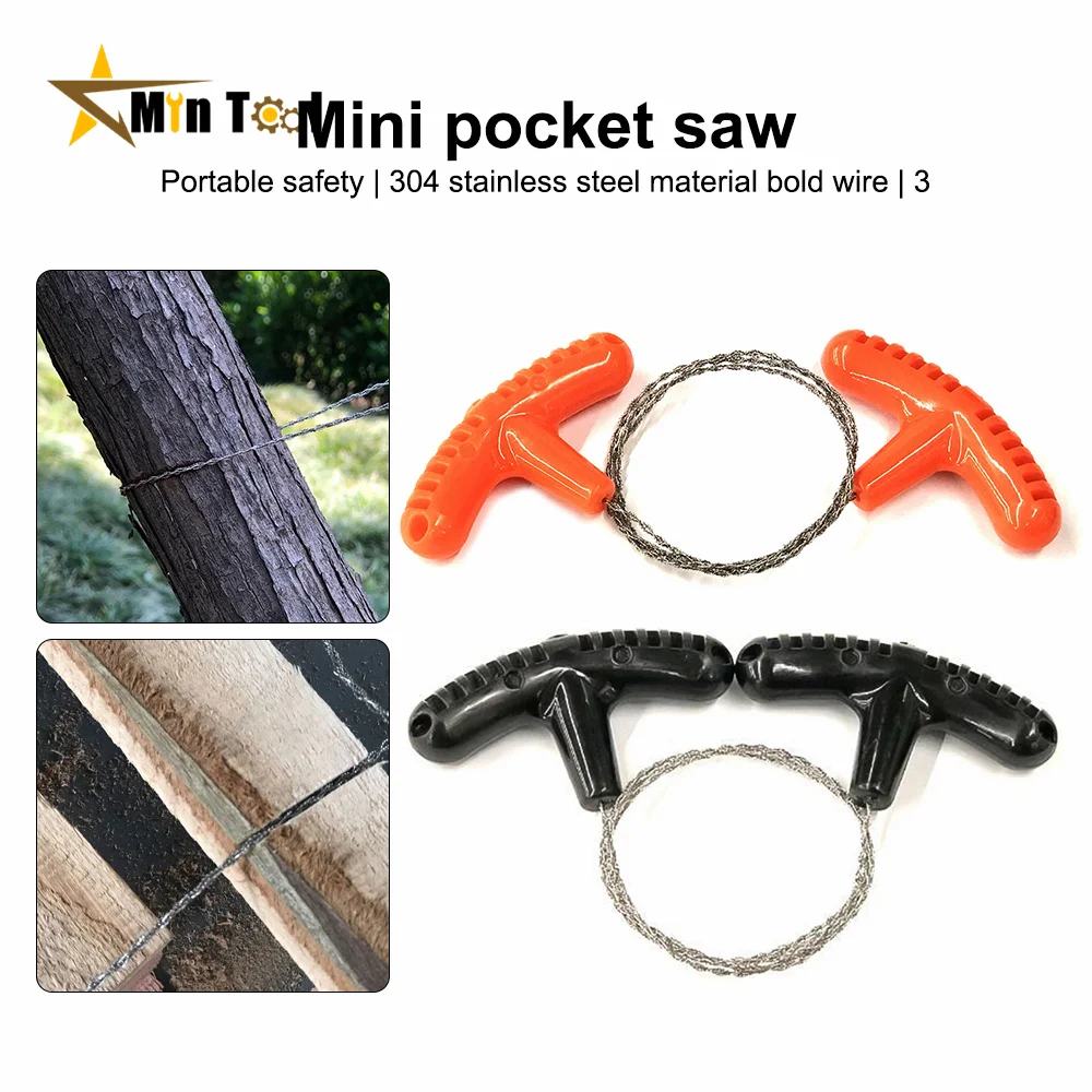 Outdoor Manual Hand Steel Wire Saw Survival Tools Hand Chain Saw Cutter Camping Emergency Gear Steel Wire Kits Tool multi purpose saw hand saw steel rope chain saw handheld saw