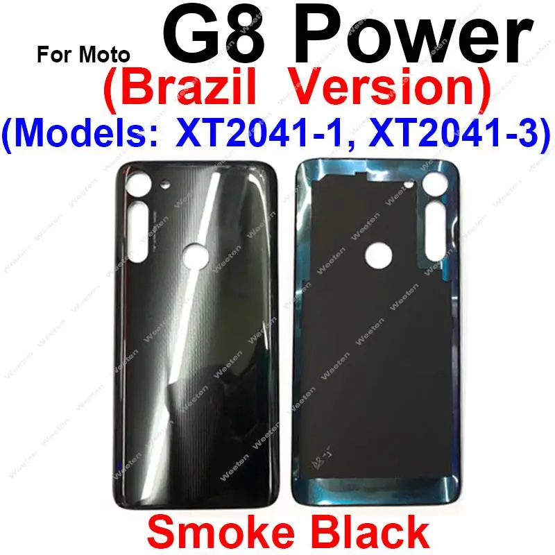 Фото Задняя крышка батарейного отсека для Motorola Moto G8 G8 Play G8 Plus G8 Power Lite, Бразильская версия, задняя крышка батарейного отсека №5