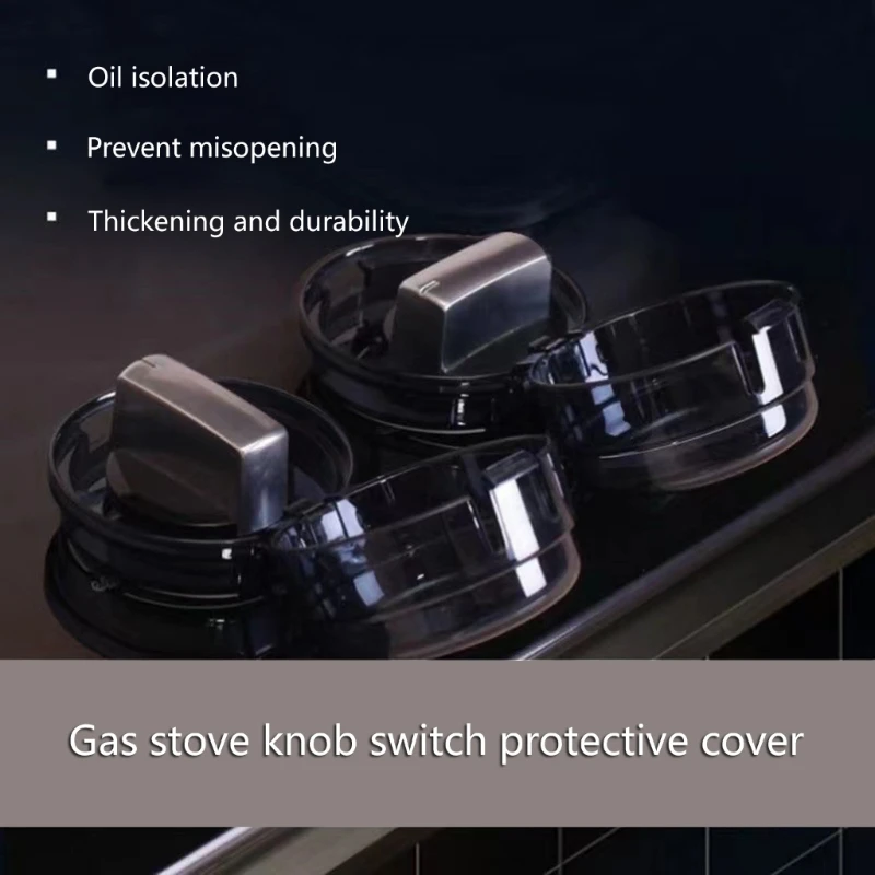 Gas Stove Knob Protectors Kitchen Microwave Oven Power on off Protective Cover Cooker Button Protections Tool stove protector cover