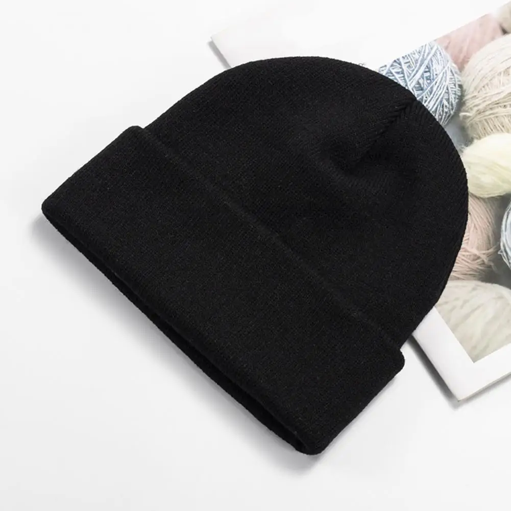 

Winter Hat Unisex Stretchy Knitted Warm Soft Winter Cap Ear Protection High Elasticity Winter Fall Beanie Women Men Cap