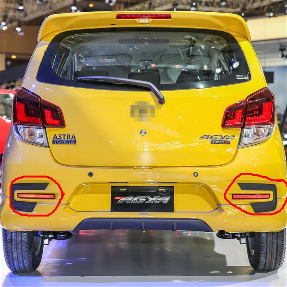 LED Posteriori Paraurti Freno E Luci Correnti Notturne DRL Per Toyota Agya Wigo 2018+