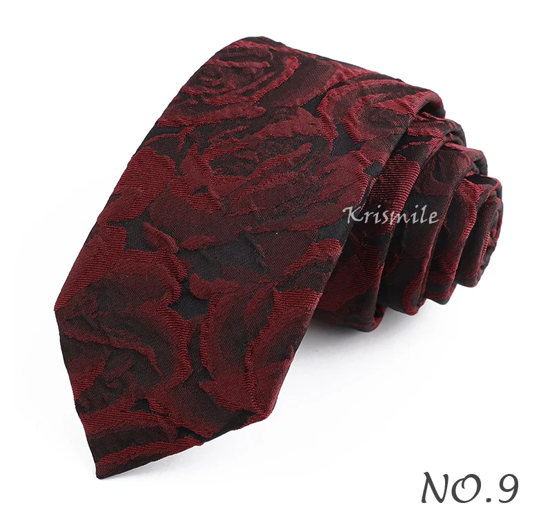 Neuheit Floral Welle Imitation Stickerei Krawatte Für Männer Frauen Business Hochzeit Party Luxus Blume Krawatte Bräutigam Kragen Zubehör – Detail 11