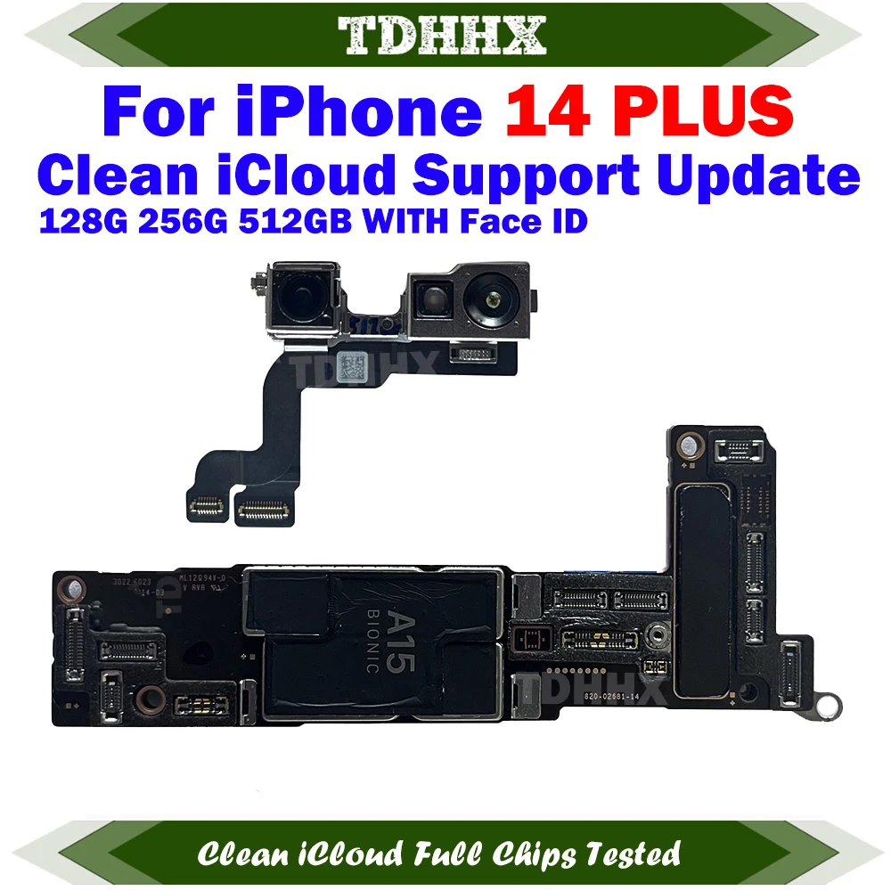 물리학 SIM 버전은 iPhone 14 Pro Max용 메인보드를 완벽하게 테스트했습니다. Face ID가 포함된 잠금 해제 마더보드가 iCloud를 청소했습니다.
