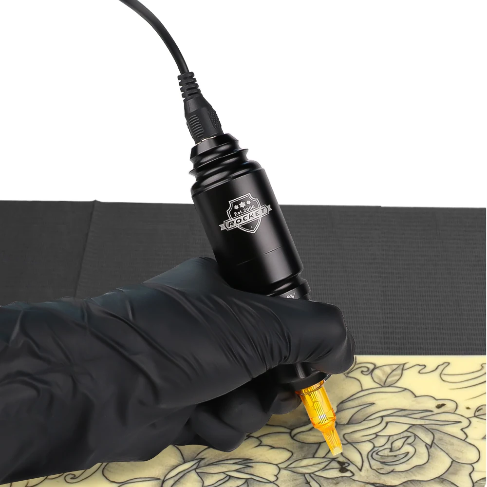 Rocket Mini Tattoo Pen Rotary Gun Motor Machine For RCA Socket Tattoo Battery Power For Permanent Makeup Supplies tattoo supplies tattoo kit tattoo pen tattoo motor