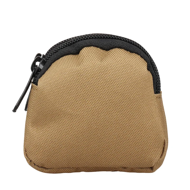 

10pcs Men Nylon Plain Field Sport Short Coin Purses Mix Color