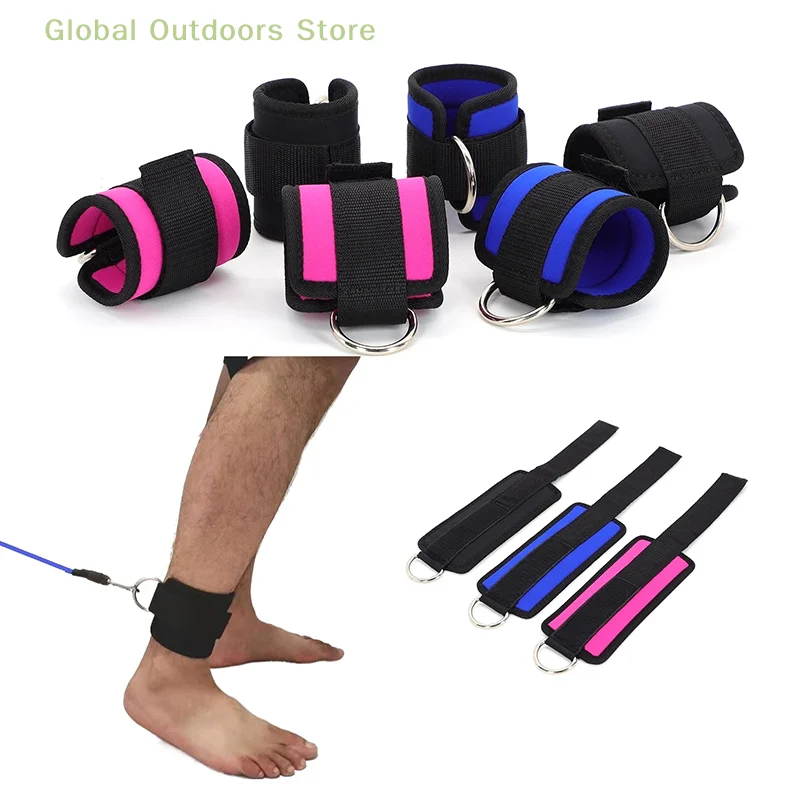 

1PC Padded Ankle Strap For Cable Machines Double D-Ring Fitness Ankle Cuffs For Gym Workouts Rebate Leg Extensions