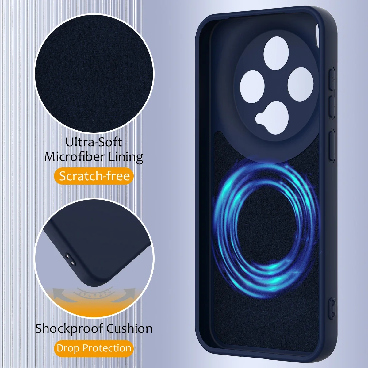Magnetic Liquid Silicone Phone Case Cover