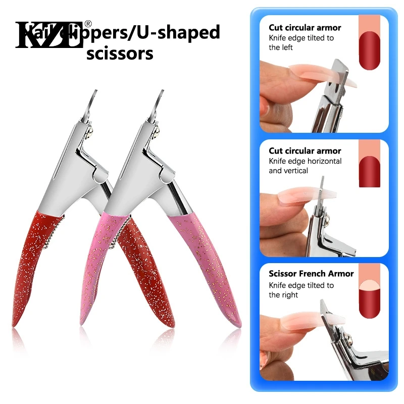 

False Nail Clipper Manicure Clamp Clippers Special Type U Word Cut False Manicure Tools Cut Clipper Nail Manicure Tools