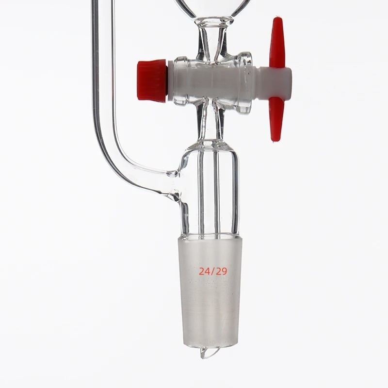 100ML 실험실 고품질 PTFE 정압 표준 입 24*29 깔때기 원통형 드립 깔때기