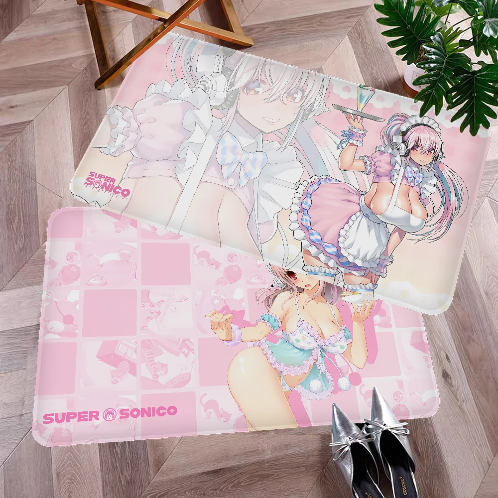 Super Sonico Manga Kitchen Mat Cheaper Anti-slip Modern Living Room Balcony Printed Modern Home Decor 6