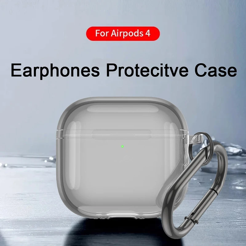 Transparent TPU Protective Case for Apple AirPods 4
