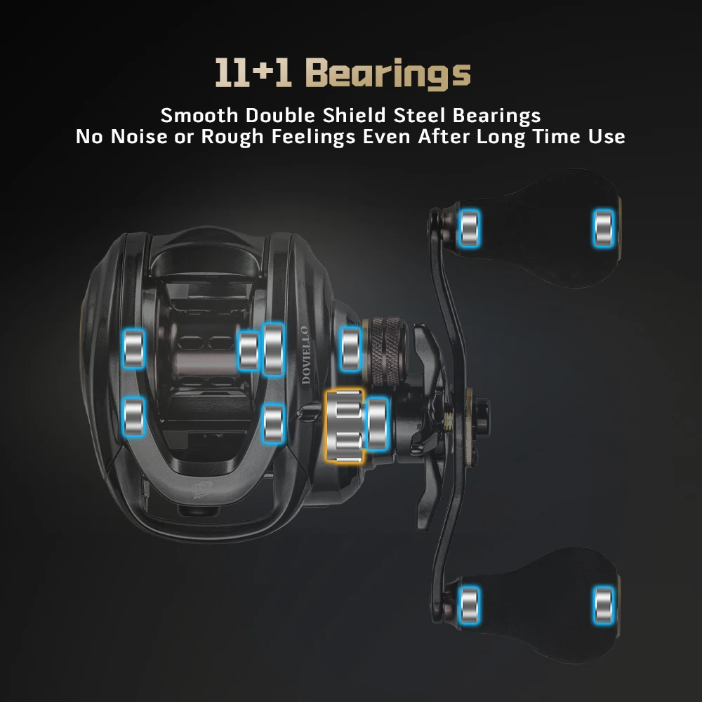 Moulinet baitcasting SOLOLKING HIAW200 pour pêche encornet pieuvre - Ratio 5.4/7.2 drag 9.5KG