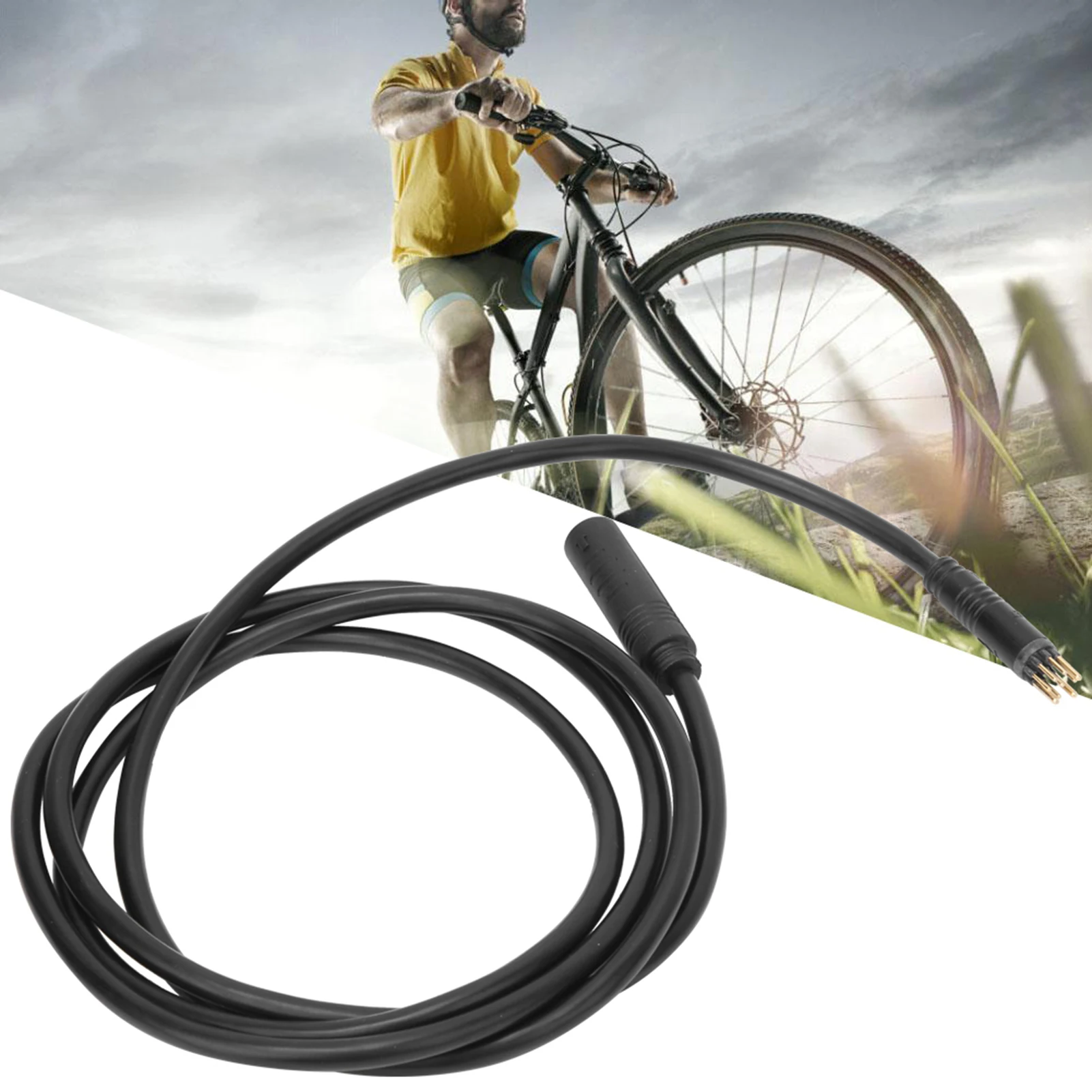 9 Pin Electric Bike Wheel Motor Extension Cable Waterproof Interface Female To Male for Electric Scooter