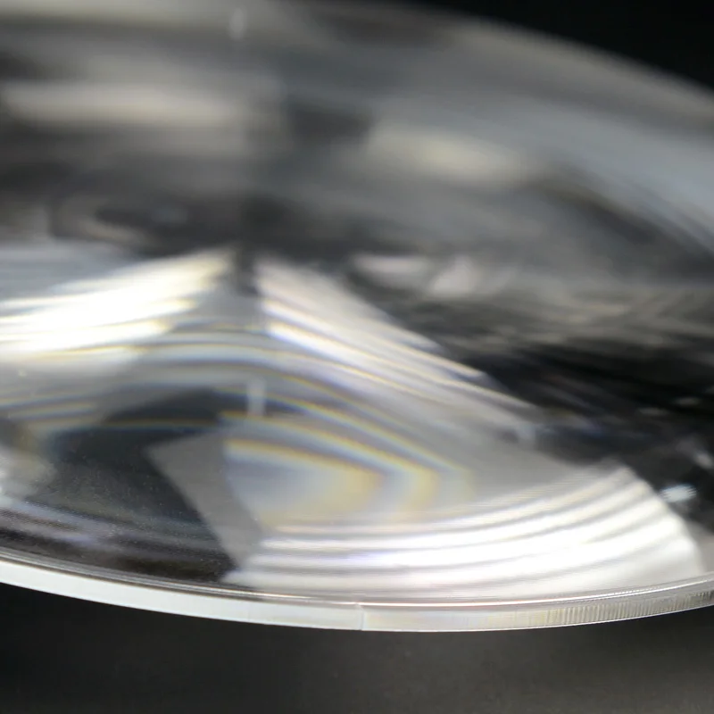 Lente ottica di Fresnel PMMA da 300 mm Lunghezza focale 180 mm 220 mm 260 mm 360 mm 600 mm Lente di condenso Concentratore solare  1420