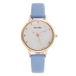 Elegant Simple Design Dial Design Ladies Watches Women Fashion Luxury Dress Watch Casual Woman Quartz Leather Clock