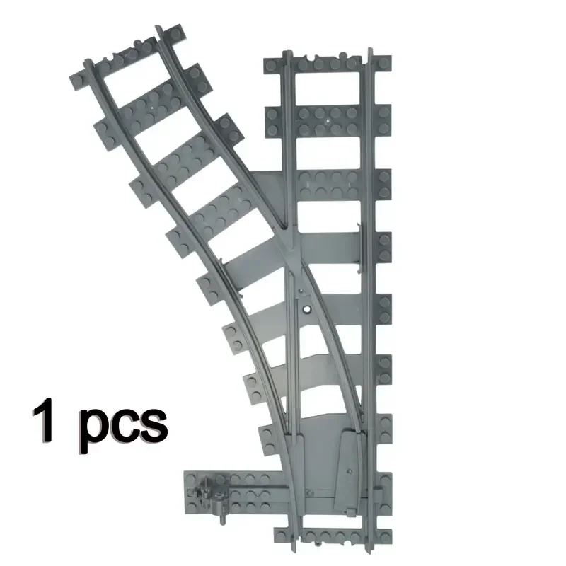 City Train Rail Tracks and Railway Building Block Set - Creative DIY Brick Toys