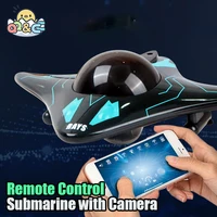 RC Boat Submarine with Camera Underwater 6Ch Remote Control Wifi Fpv Remote Control Boats Radio Control Toys for Boyts Kid Gifts 1