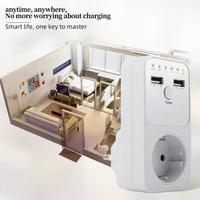 Programmable Countdown Timer Socket Electrical Intelligent 6HR Socket for USB Interface Switch with EU US UK FR Plug 2