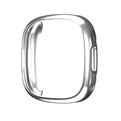Electroplated TPU Protective Case Cover Bumper Protector (Silver)