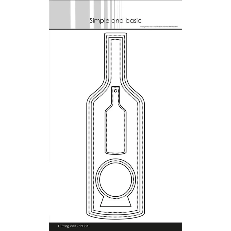 Cad Block Wine Bottle