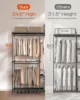 Clothes Rack, Portable Closet, 80.7 Inch Extra Large Capacity Wardrobe Closet, Clothes Storage Organizer with Shelves 3