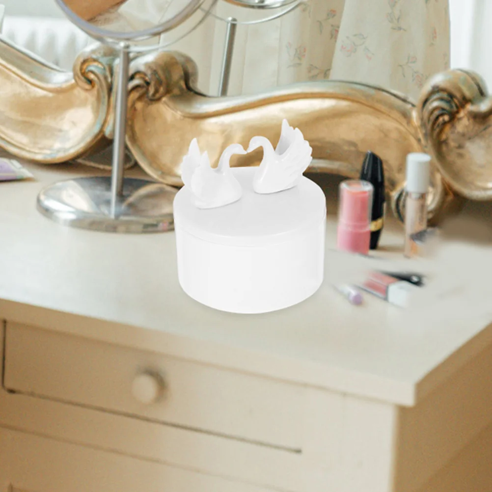 

2 Pcs Ceramic Jewelry Box Desktop Jars with Lid Boxes Jewlery European Style Pot Ceramics Storage Container Trays