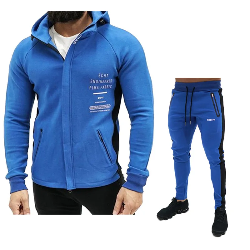 

New coat running mountaineering hoodie sweatpants outdoor leisure running training fashion suit