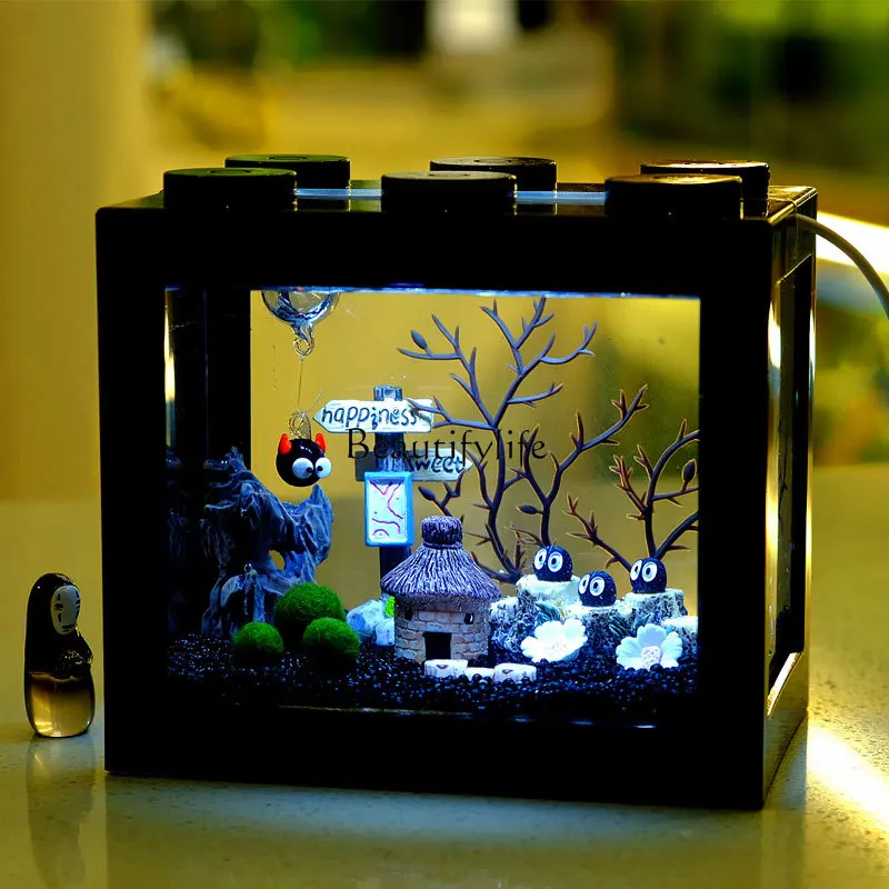 

Seaweed Ball Micro Landscape Ecological Fish Tank Desktop Mini Hydroponic Small Plant Bonsai Creative