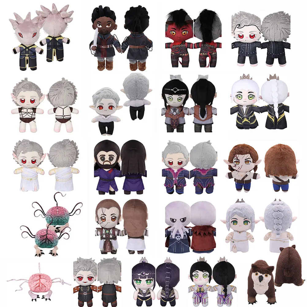 Baldur Cos Gate Astarion Lllithid Mind Flayer Gale Cosplay Soft Stuffed Dolls Plush Toys Halloween Disguise Fantasia Mascot Gift