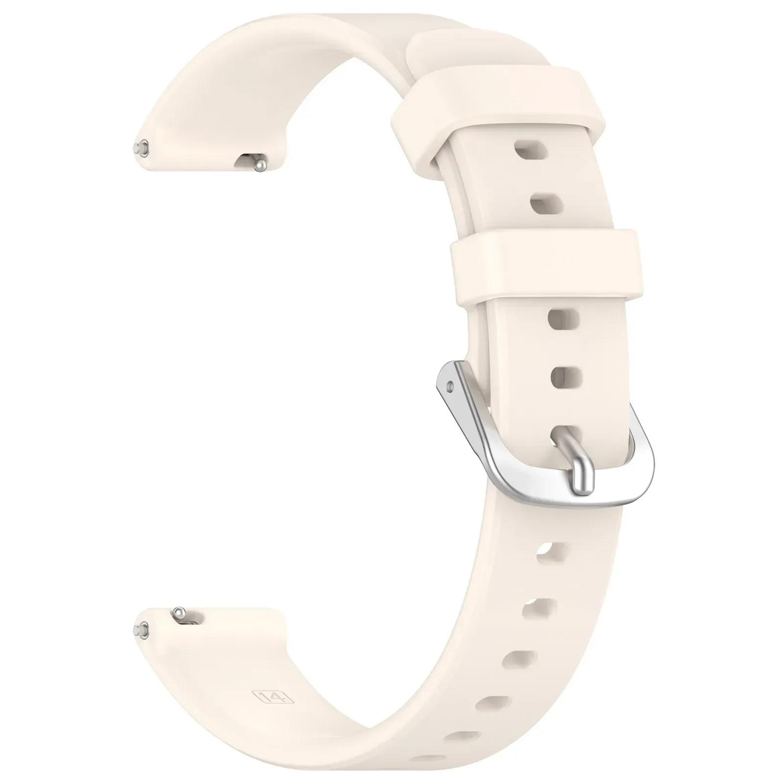 Silicone Watch Band with Silver Buckle - High Quality 14MM Wristband
