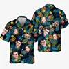 Full Print Custom Photo Hawaii Shirts Family Personalized Custom Face Unisex Hawaiian Beach Shirt Gift For Family Members 5