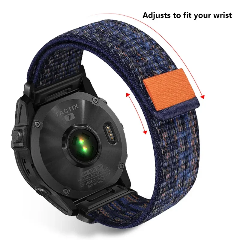 Cinturino Sportivo In Silicone 22mm Per Garmin Fenix 7/6/5/5 Plus, Forerunner 945/935, Approach S62/S60, Quatix - Facile Montaggio, Sostituzione Rapida (Compatibile Con Fenix 7) - 3