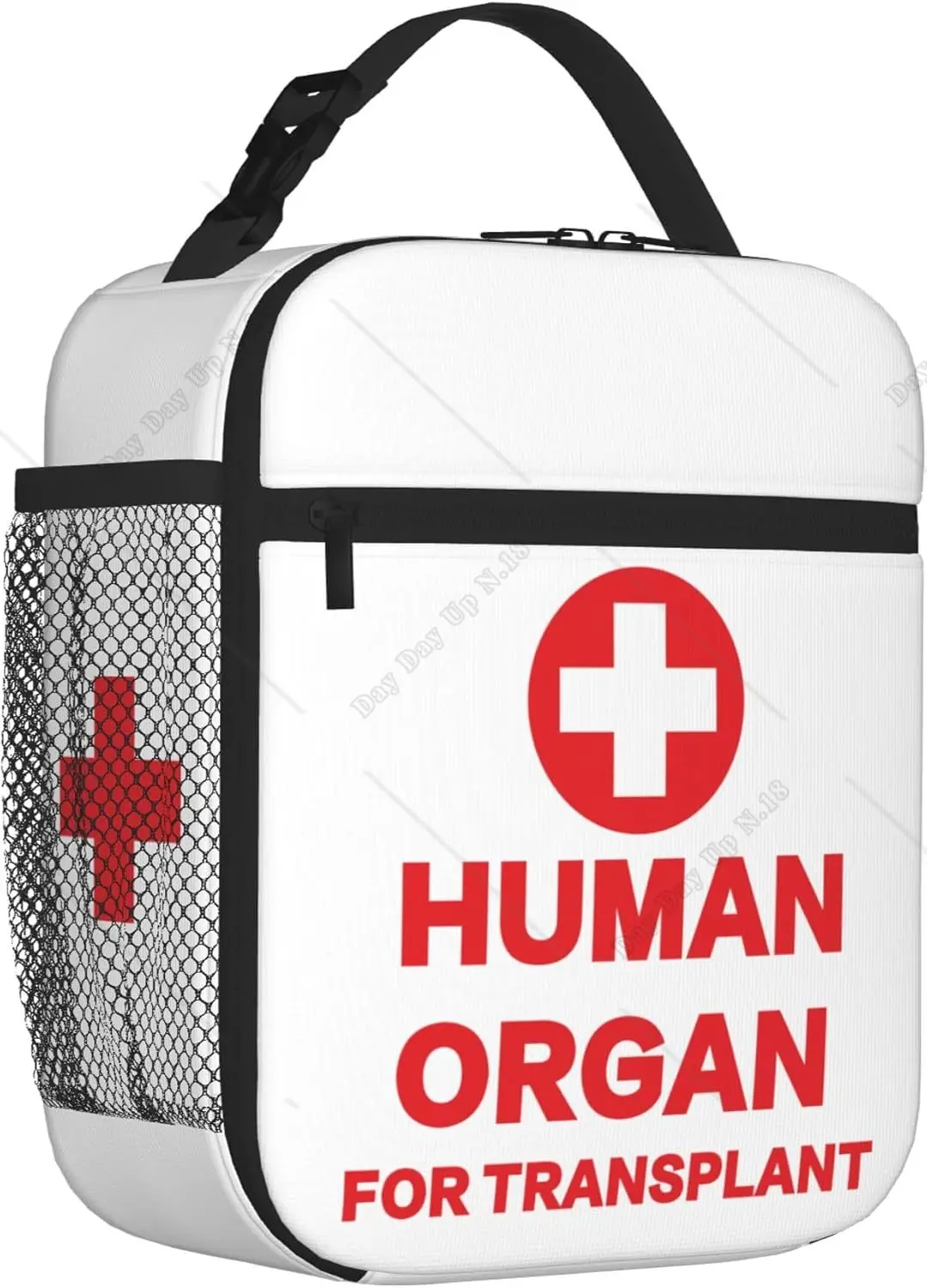 Funny Human Organ for Transplant Insulated Lunch Box Portable Lunch Bag Reusable Tote for Women Men and Kids Gag Gift lunch bag