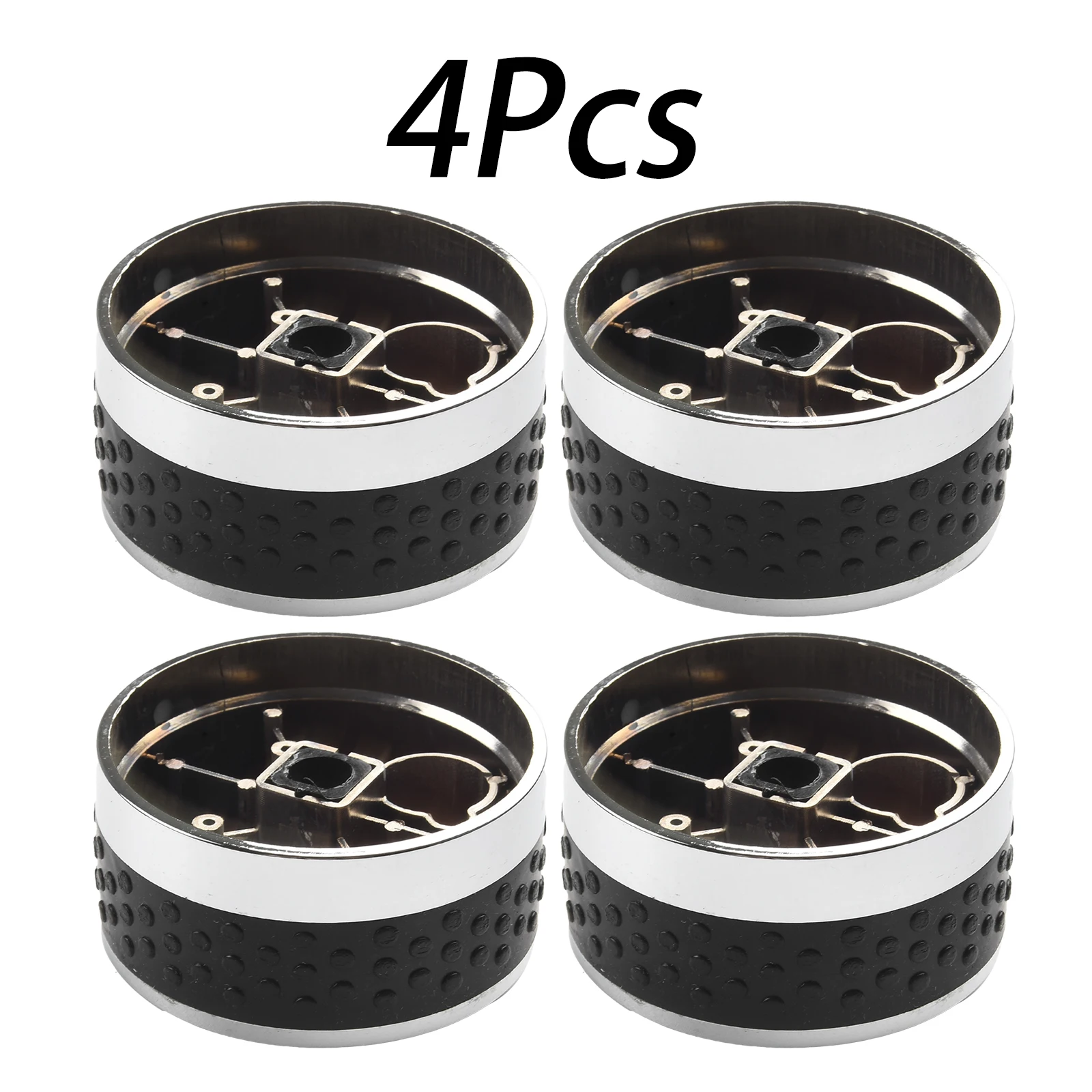 4 pcs Grill Control Knob 58mm 50mm Outdoor BBQ Gas Stove Switch Replacement Parts