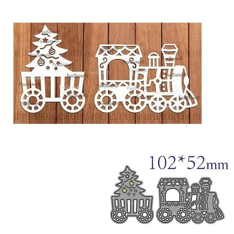 

Металлические штампы для вырезания штамп форма для поезда Рождественская елка украшение для скрапбукинга бумаги рукоделия ножа форма лезвие перфоратор трафареты штампы