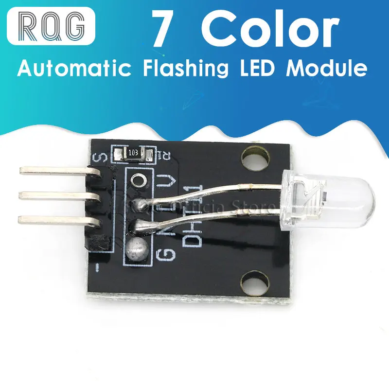 

Seven-color Automatic Flashing LED Module 7 Color Flash Module For Arduino
