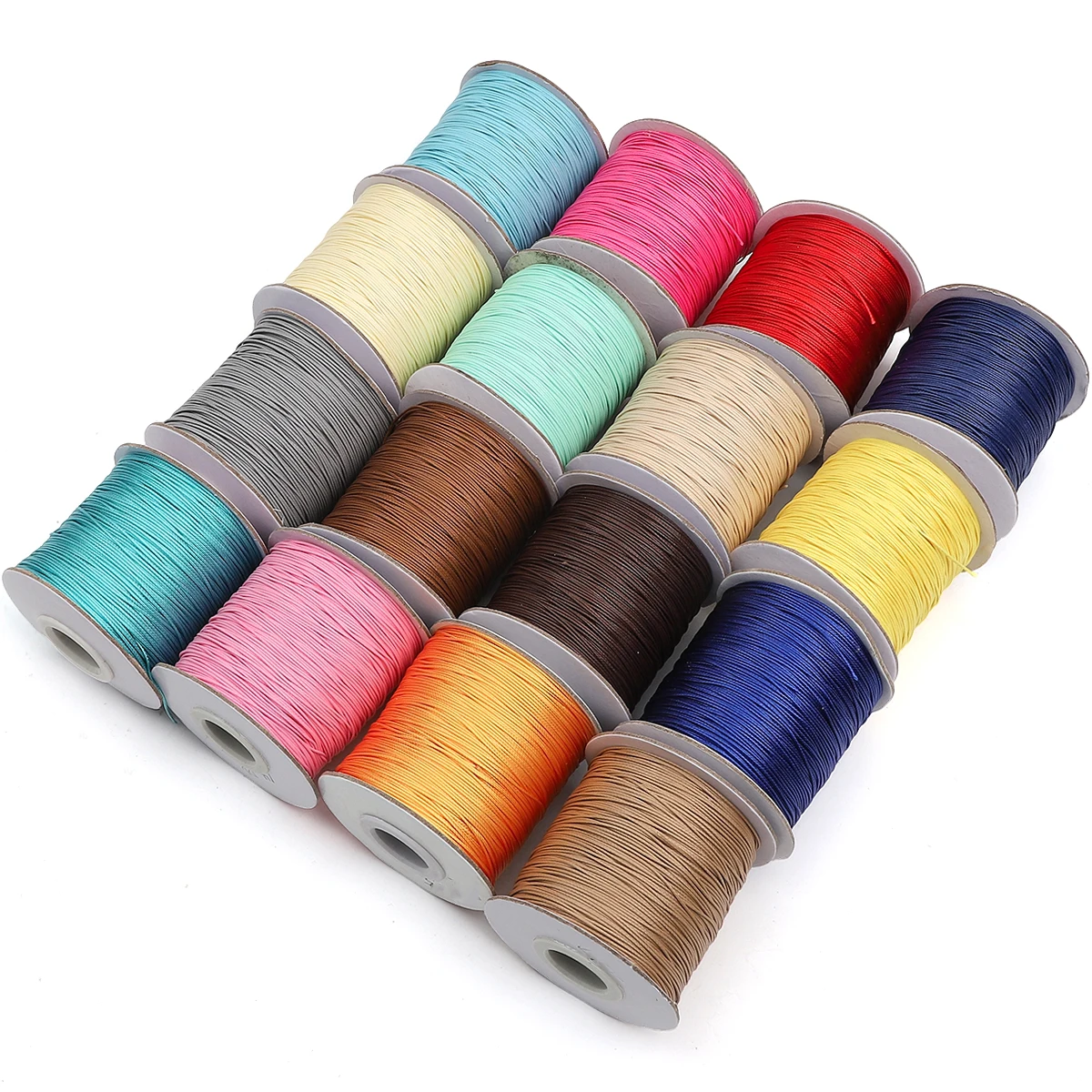 10m/lot Korean Waxed Cotton Cord Waxed Thread Cord String Strap Necklace Rope Bead For DIY Bracelet For Jewelry Making Findings 4
