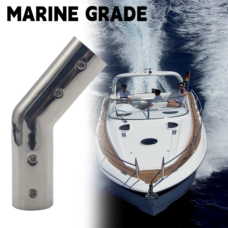 Base Tonda Tubo 90^ D 25 Acciaio Inox Accessori Barca Nautica - Foto 4