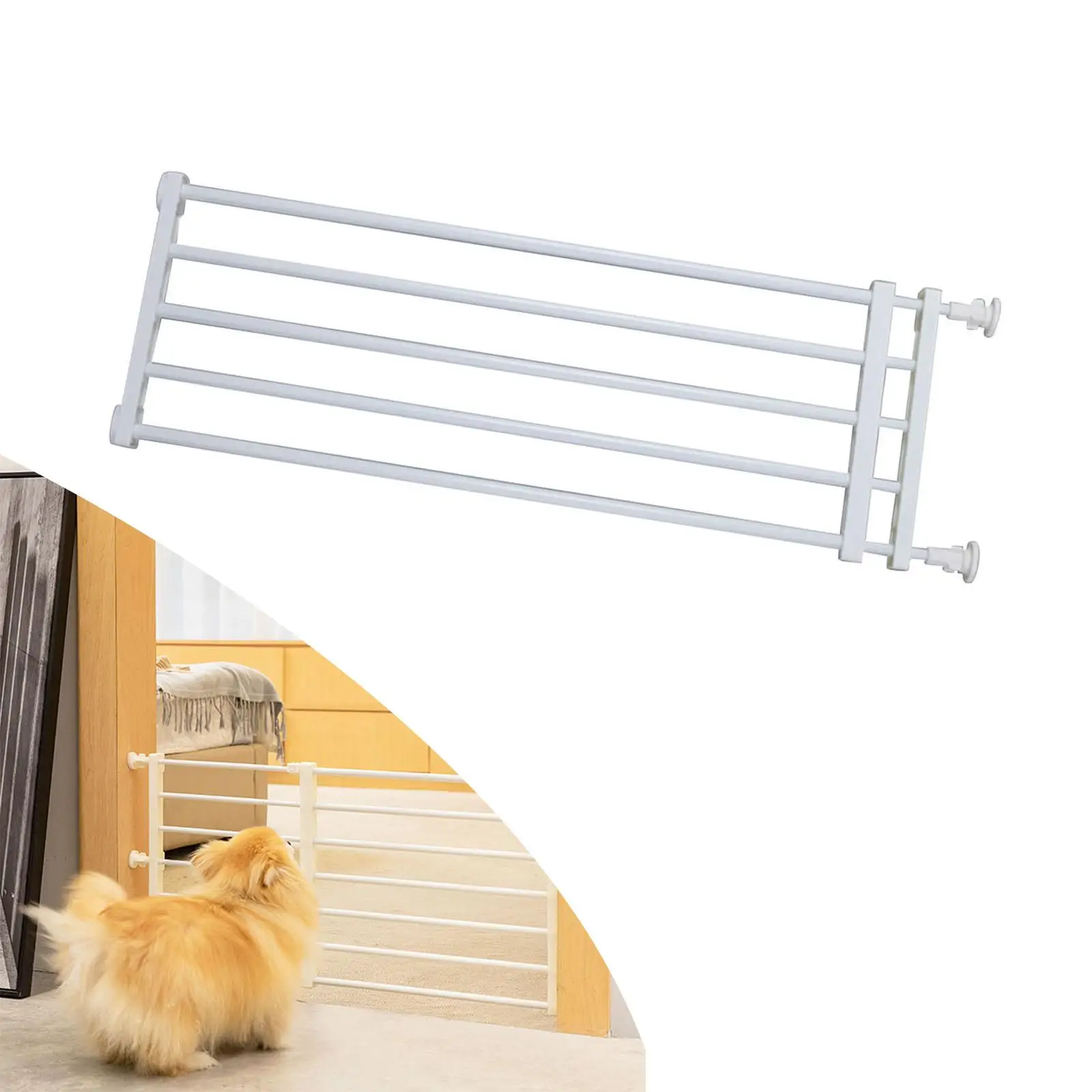 Portable Retractable Pet Dog Gate Protection Adjustable Fence Baby Barrier Stair Gate for Patio Lawn Garden Stairways Doorway