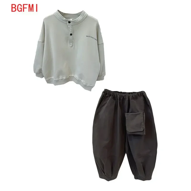 2pcs Kids 2-10 Y Spring Boys Girls Clothes Set Toddler Baby Cotton Pullover Sweatshirt + Pants Child Long Sleeve Autumn Outfits