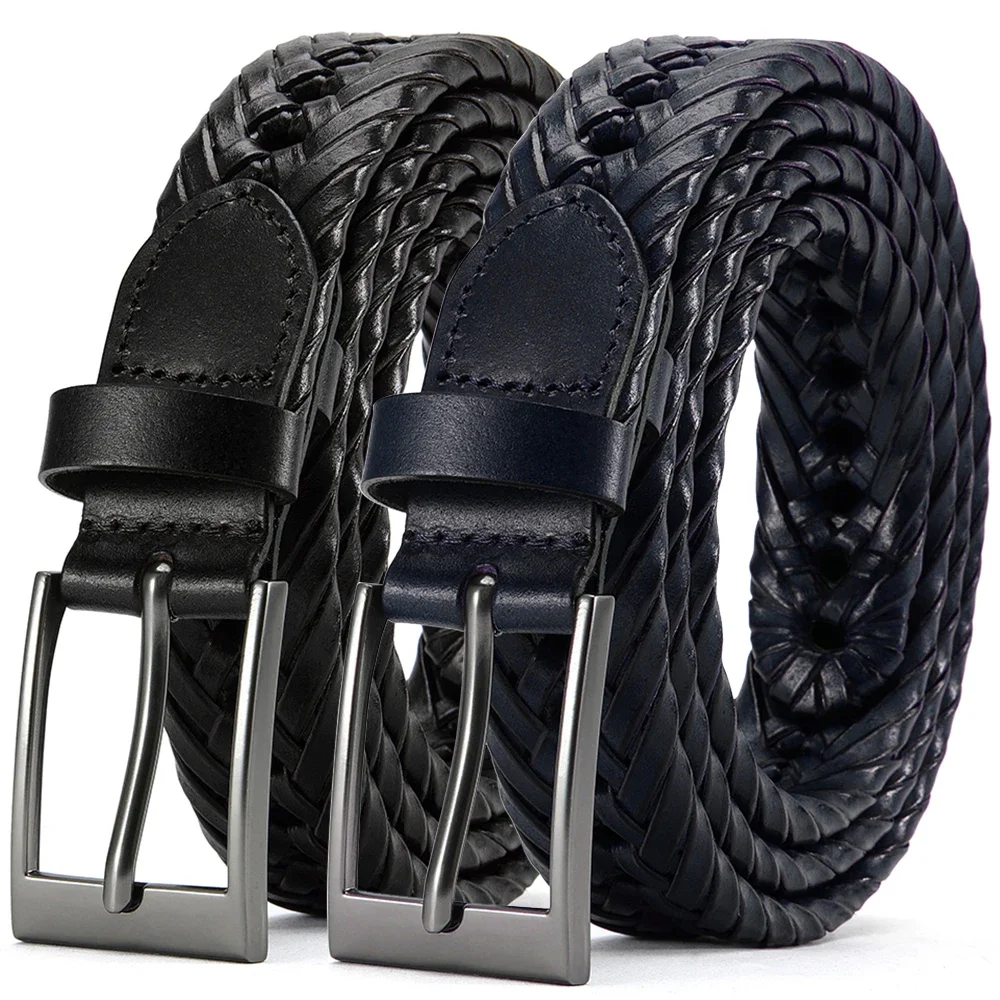 Männer Gürtel Hohe Qualität Echtes Leder LANGE Große Pin Schnalle Metall Automatische Schnalle Hohe Qualität Casual für Jeans Frauen Strap – Detail 19