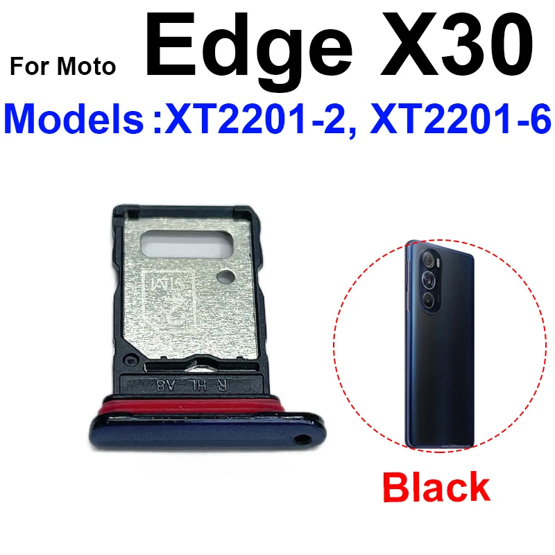 For Motorola MOTO Edge 30 Pro Neo X30 SIM Card Tray Holder Dual