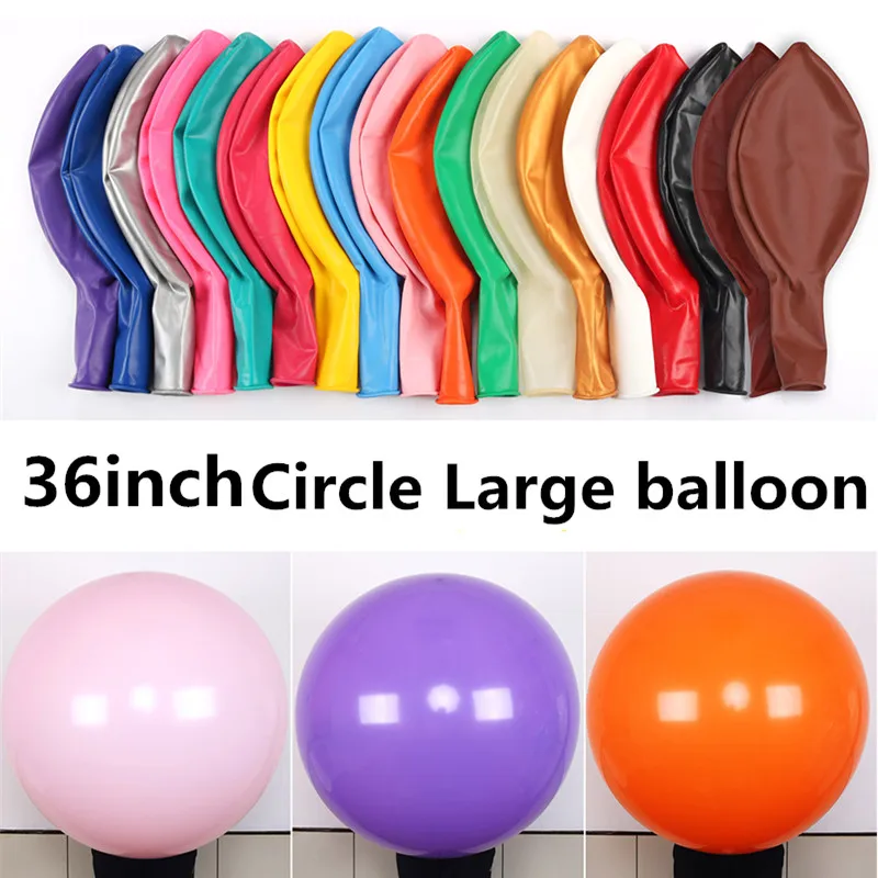 

10pcs/lot 36" Giant Latex Balloons Round Big Helium Balloon Wedding Birthday Party Decoration Balls Gifts Toys Globos Balony