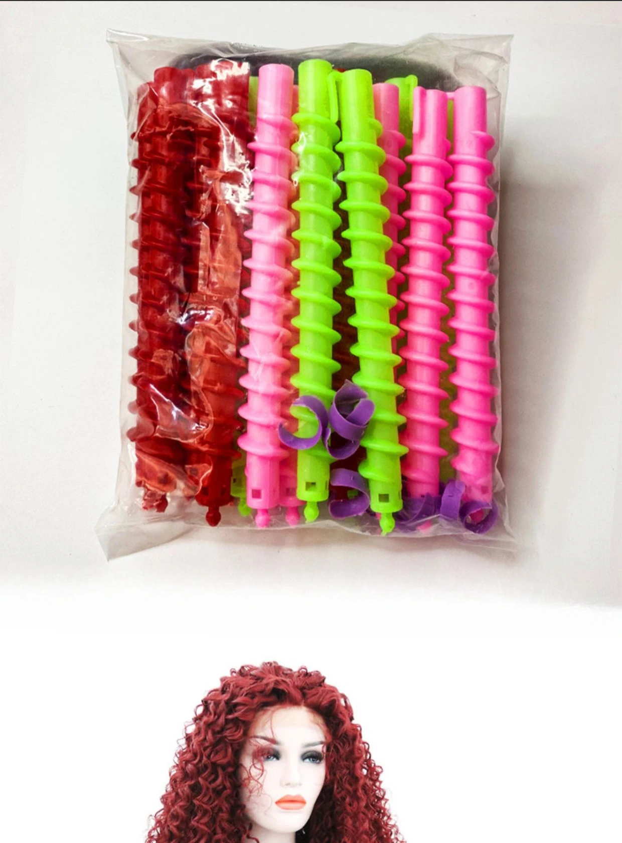 Description Picture 3 of itemHair Screw Barbershop Special Supplies Hair Rod Lengthening Wool Curling Perm Tool Cold Iron Bar Spiral Accessories Styling